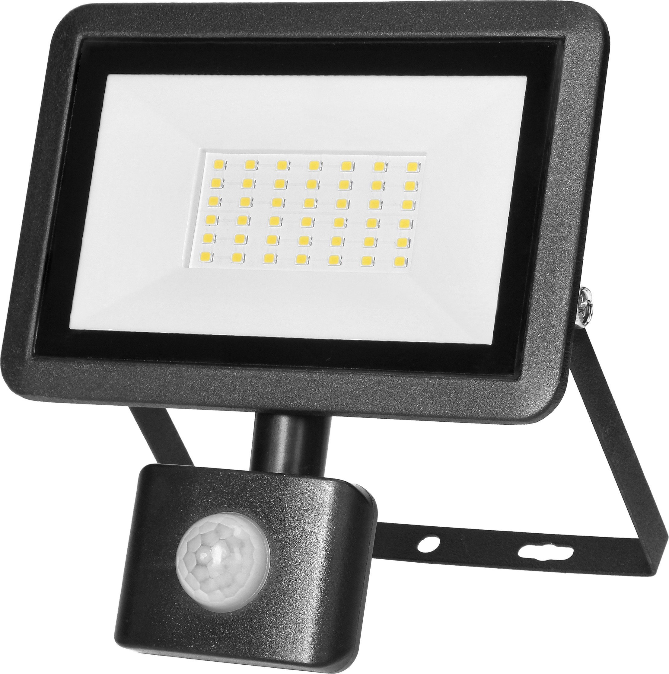 Naświetlacz Orno FARO S LED naświetlacz z PIR 30W, 2400lm, IP44, 4000K, aluminium + szkło