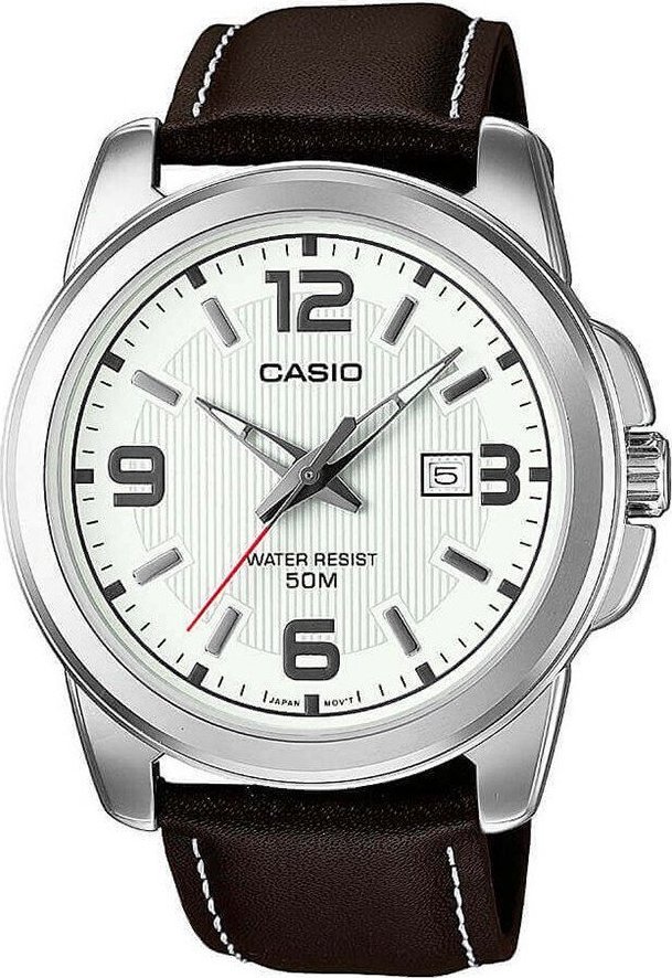 Zegarek Casio Zegarek męski Casio MTP-1314PL-7AVEF brązowy