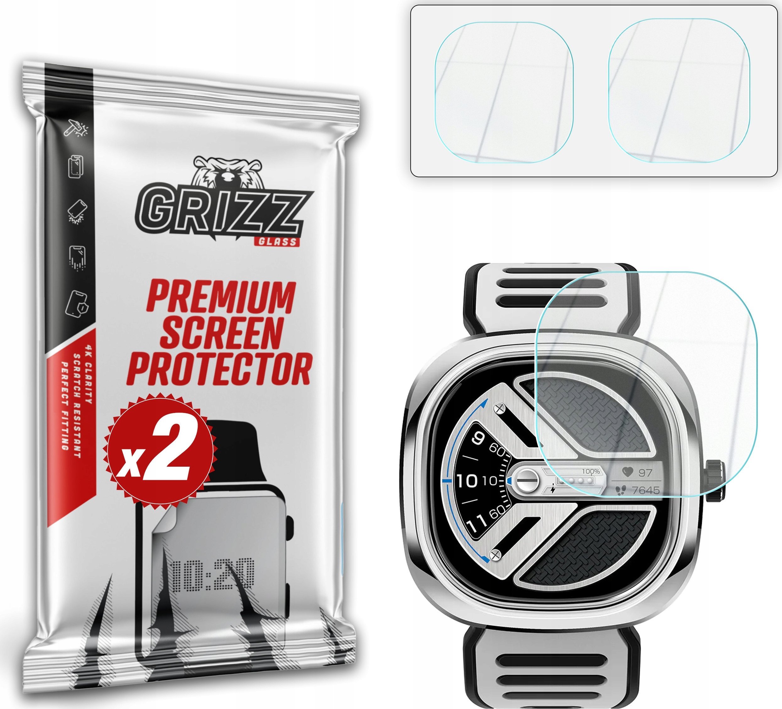 GrizzGlass Szkło hybrydowe GrizzGlass HybridGlass do Doogee D11