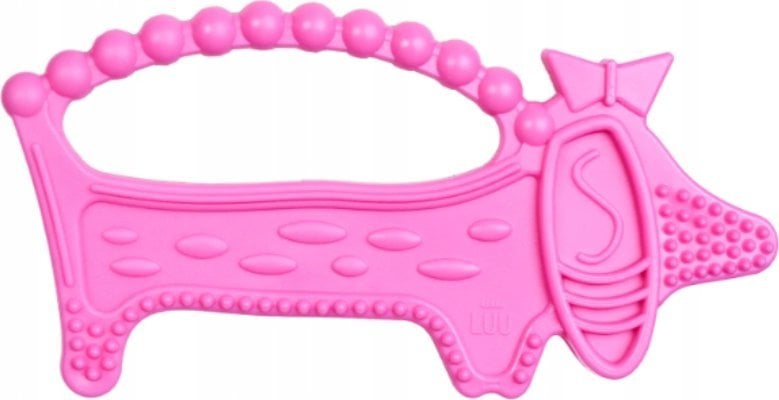 LUU KIDS-GRYZAK DLA DZIECI LUUIE THE DOG PINK