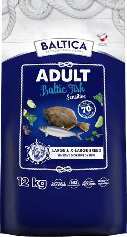 Baltica BALTICA - Karma z rybami bałtyckimi 12kg dla psów dużych ras