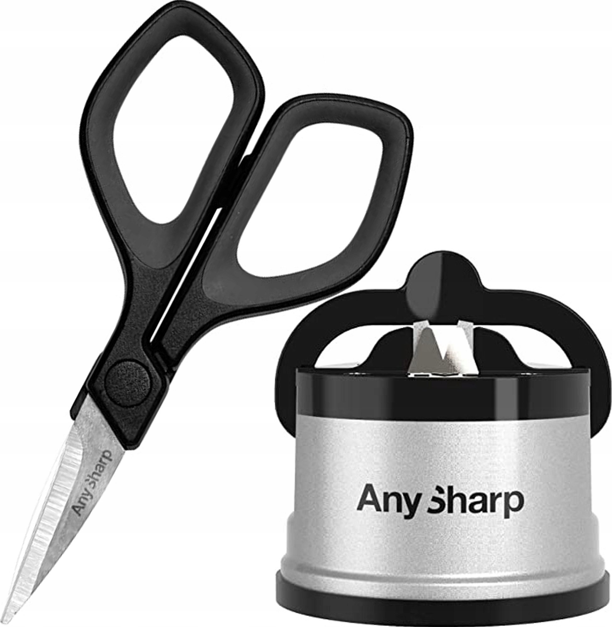 AnySharp Zestaw AnySharp ostrzałka Classic Silver i mini nożyczki (ASMULTISILSIZZ)