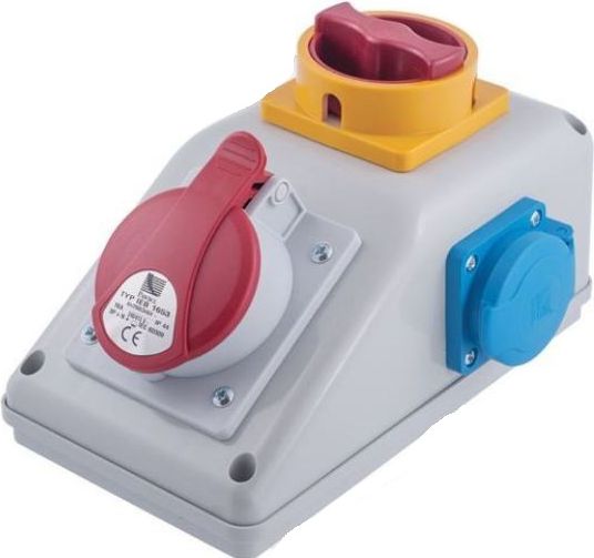 Pawbol Rozdzielnica stacjonarna R-BOX KOMAPKT 1x32A/5P 1x250V, wył. 0/1 (B.32501)