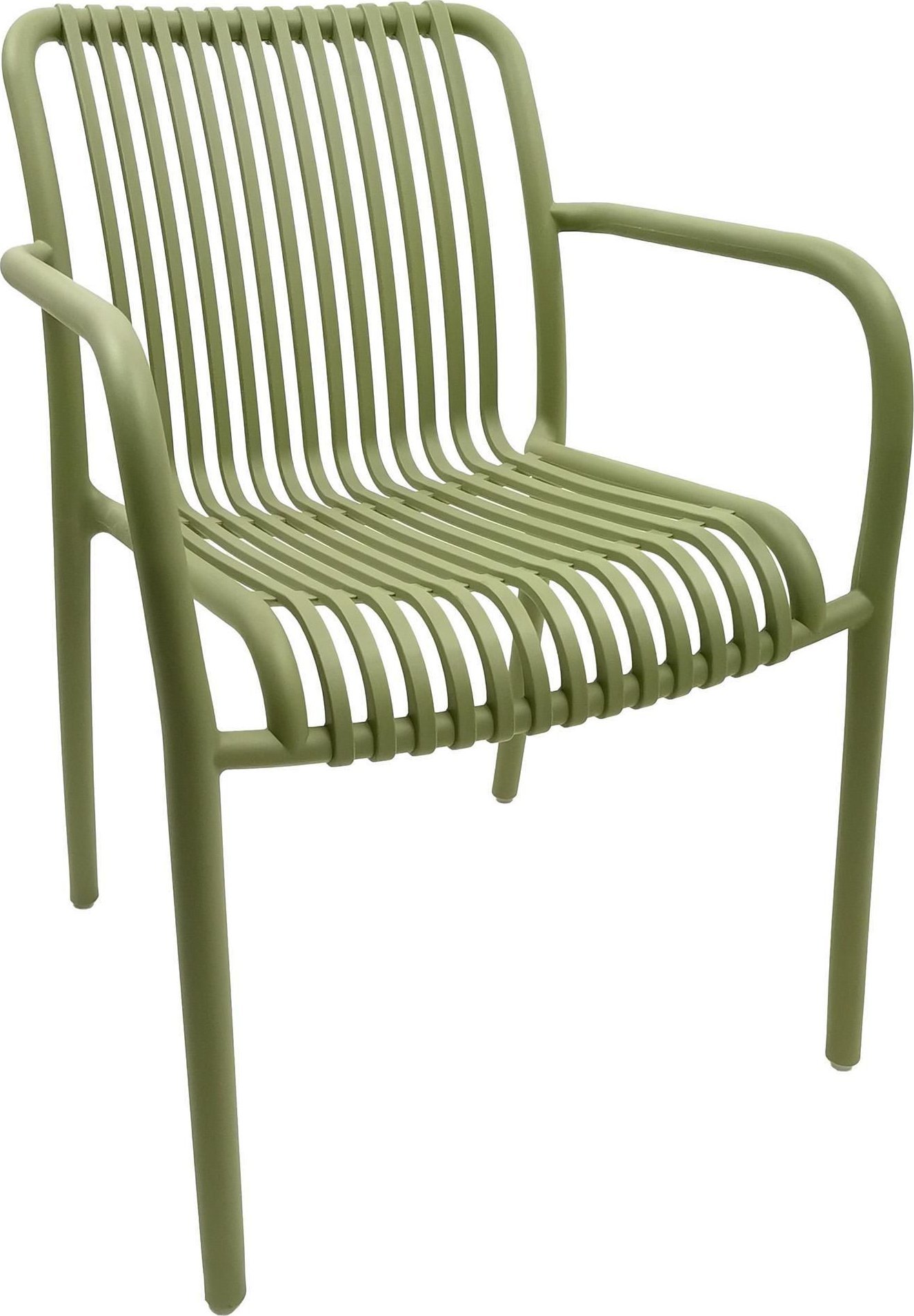 kontrast Solidne krzesło ogrodowe z polipropylenu KP104 zielone