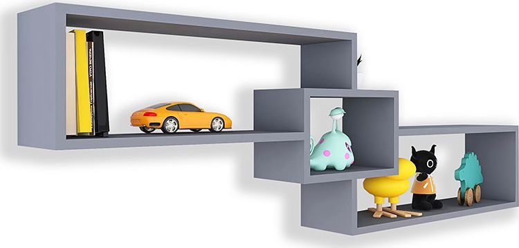 Elior Szara wisząca półka na książki - Ramona