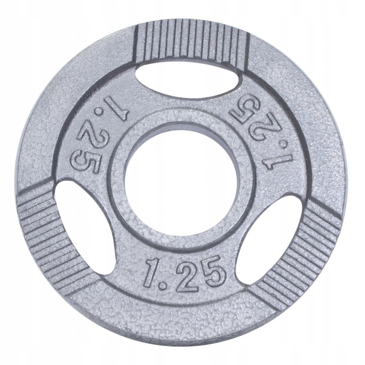 Srebrne obciążenie żeliwne GRIP 1,25 kg 50/51 mm