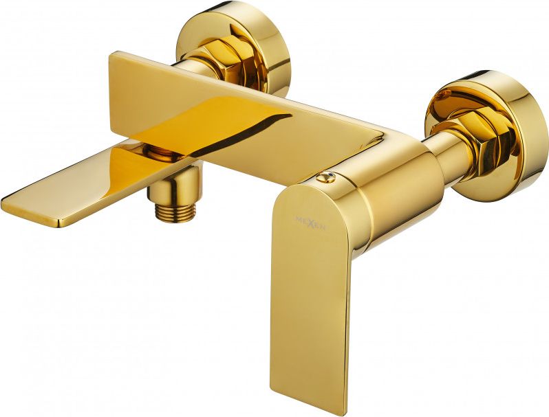 Bateria wannowa Mexen Zero ścienne złoty