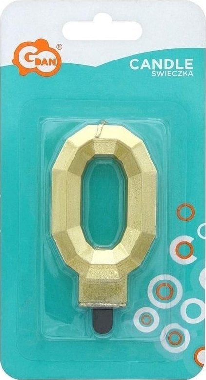 GoDan Świeczka Cyfra 0 Diament 7.6cm