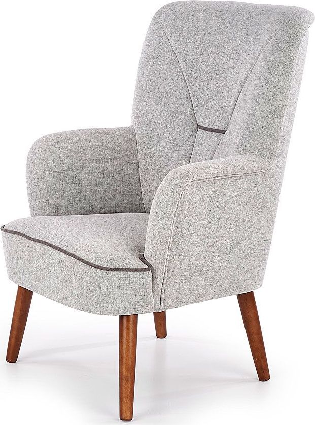 Elior Skandynawski fotel wypoczynkowy Dylan - Jasny popiel