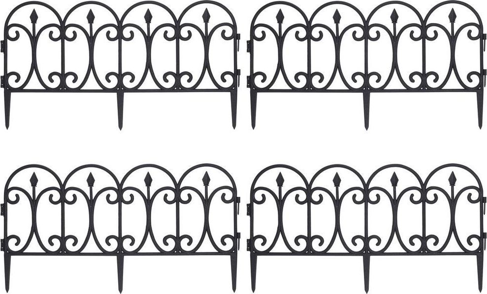 ProGarden Palisada płotek ogrodowy 60x30 cm 4 szt. uniwersalny