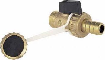 ZAWÓR KULOWY SPUST 1/2 Z MOTYLKIEM ZE ZŁĄCZKĄ