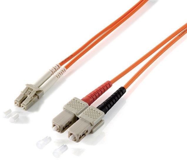 Equip Patchcord światłowodowy LC - SC Multimode Duplex OM1, 1m (254321)