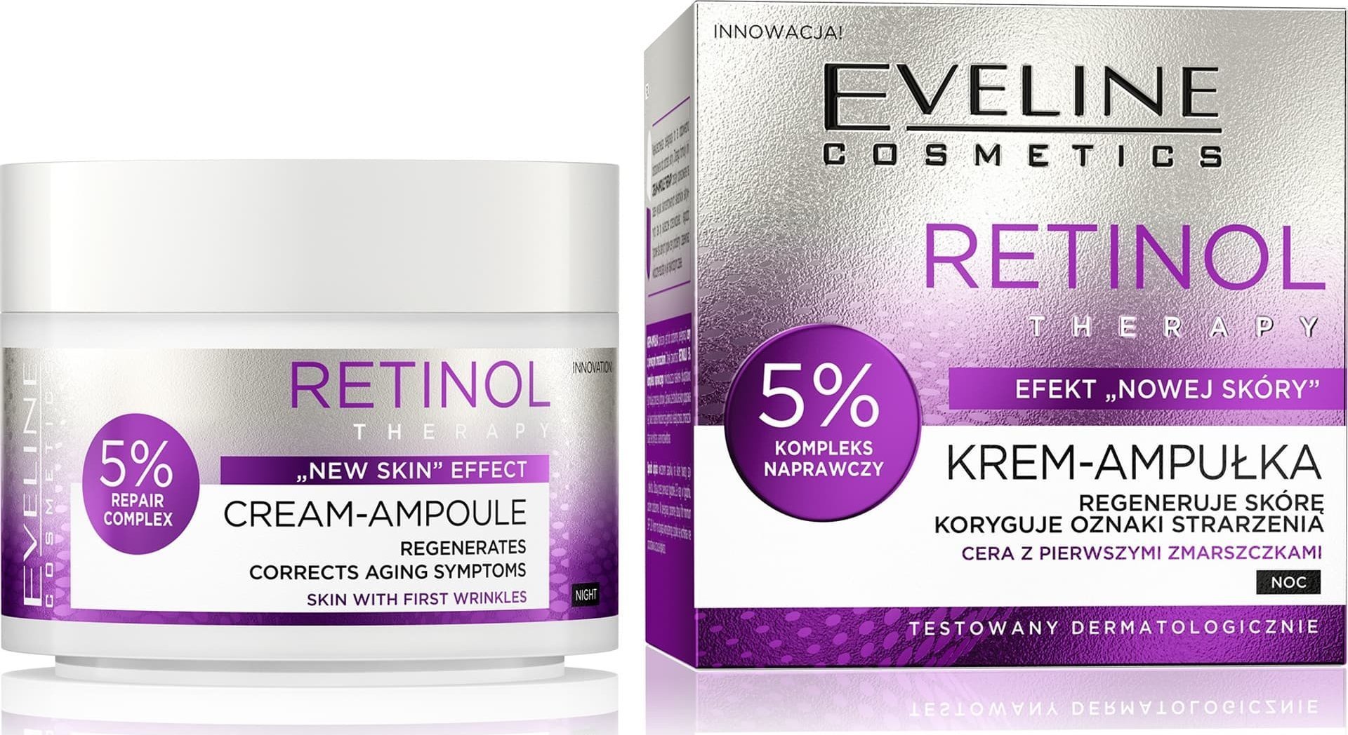 Eveline Retinol Therapy Krem-ampułka z kompleksem naprawczym 50 ml