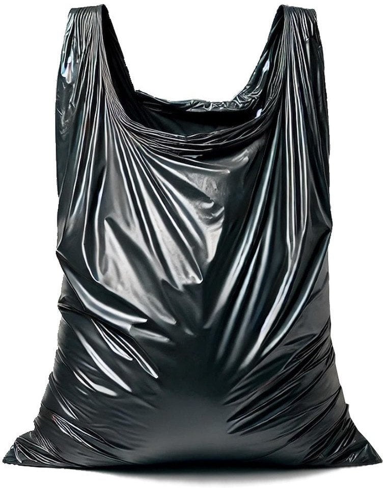 Worki na śmieci z USZAMI BARDZO MOCNE 160L (rolka 10szt) - czarne