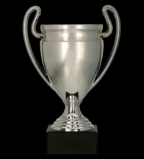 Victoria Sport Puchar plastikowy srebrny