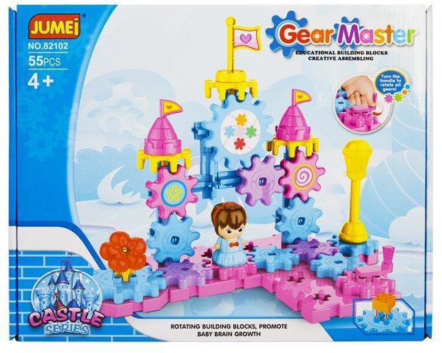 Ruchome klocki Jumei 4+ ZAMEK 55 elementów