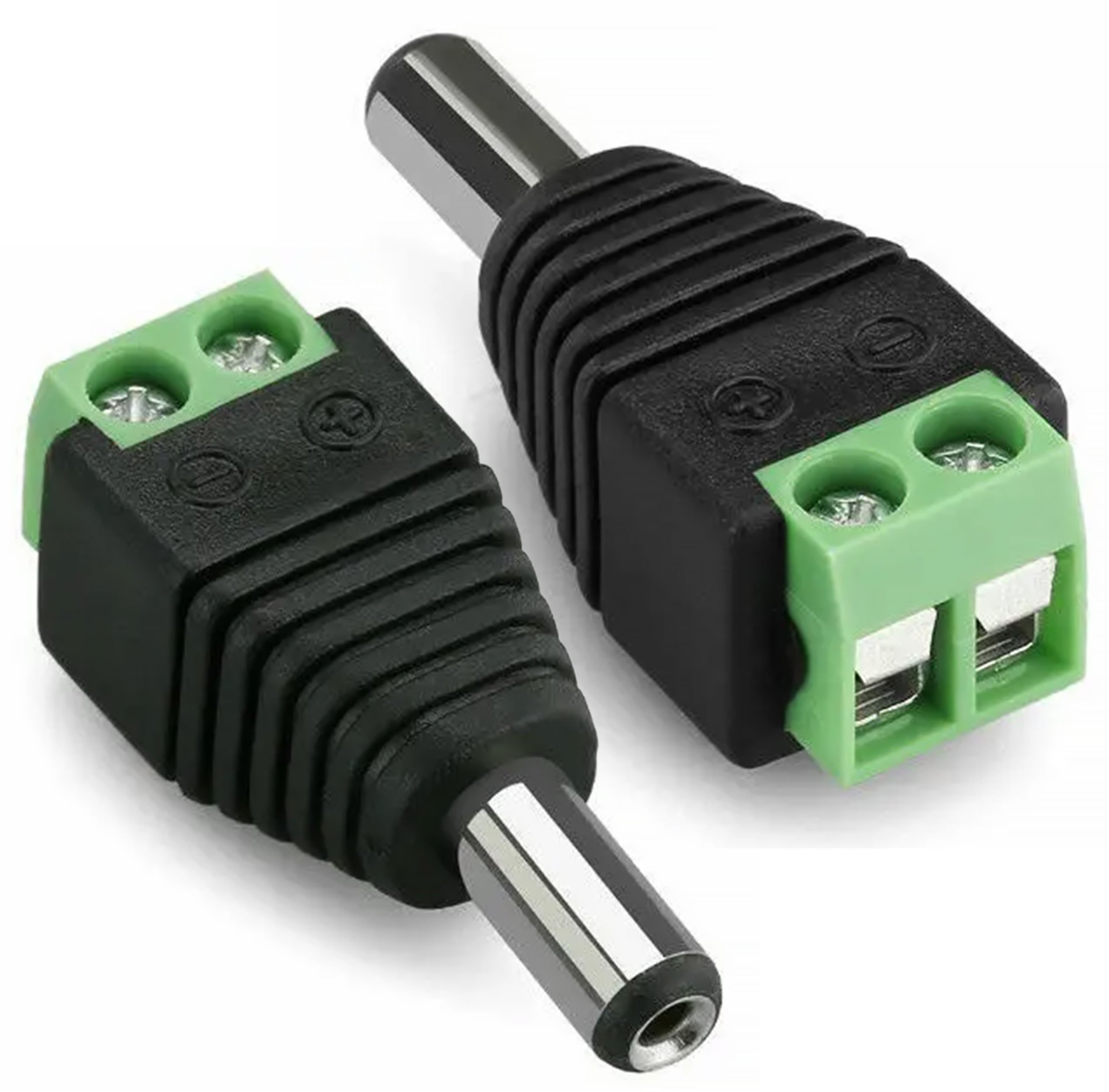 ROSFIX WTYK MĘSKI CCTV 5,5MM / 2,1MM NAPIĘCIE 30V DC 2 AMPERY ZŁĄCZE SRUBY