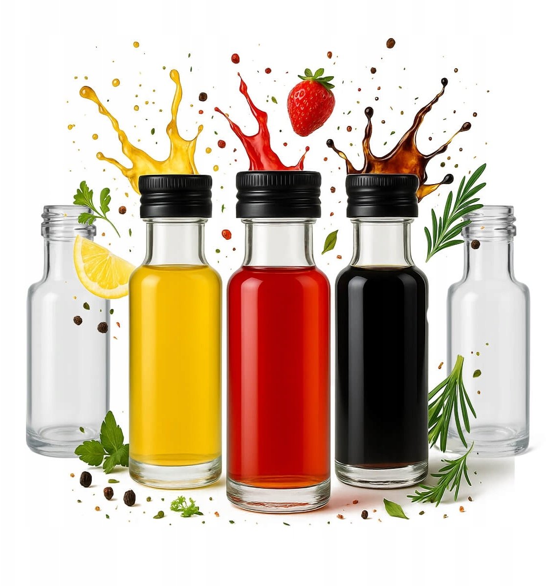 Bimberek 10x Butelka Szklana DORICA 20ml na Nalewki Próbki Alkohol Likier