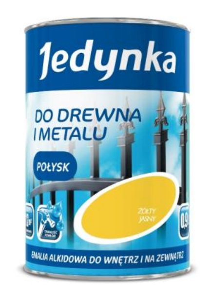 Jedynka Emalia alkidowa do drewna i metalu czarna połysk 0,36L