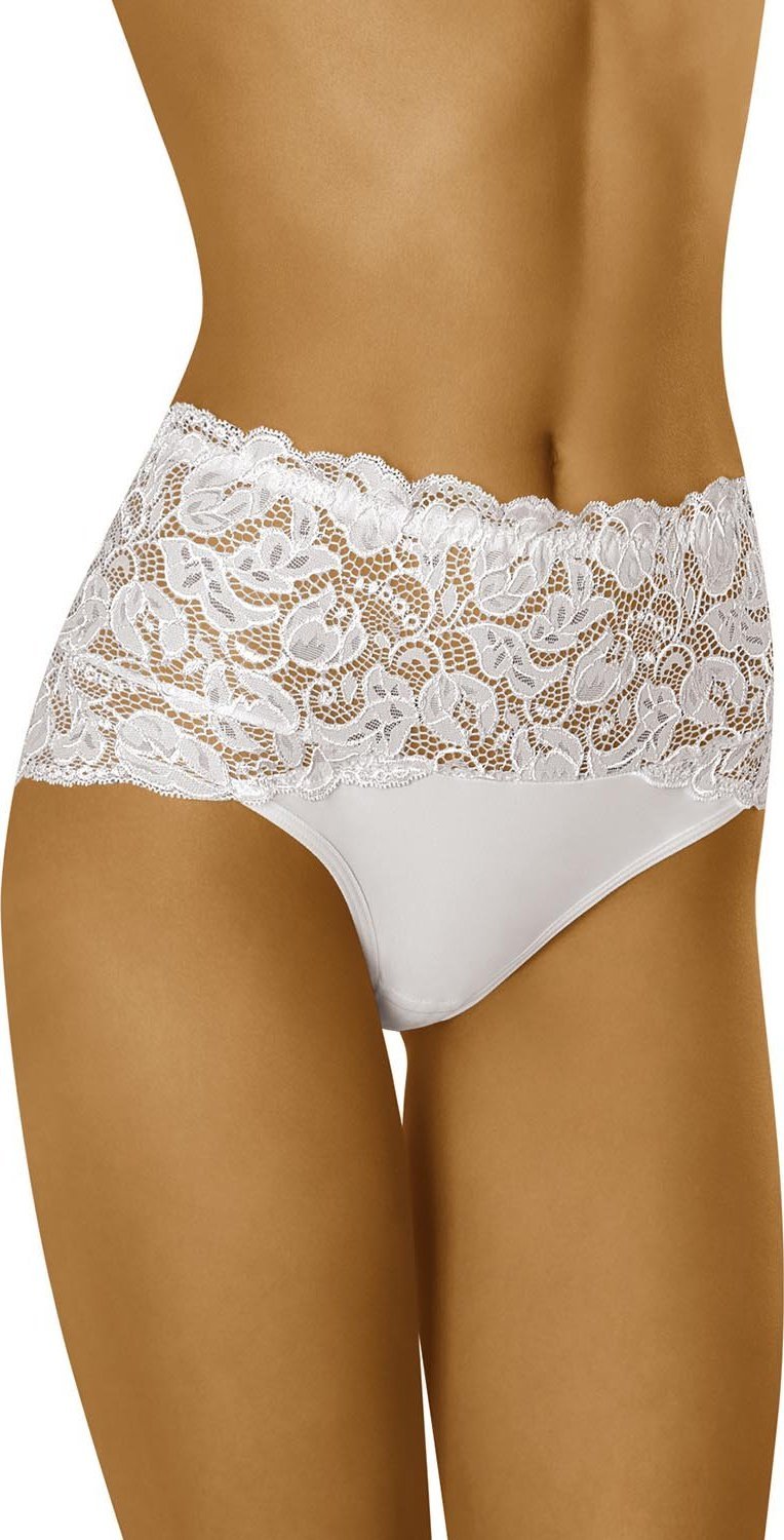 Wolbar Wol-Bar Teri biały 2XL Majtki wysokie figi