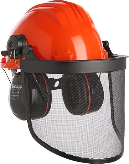 Climax SAFETY HELMET WITH NET AND EAR MUFFLES 437