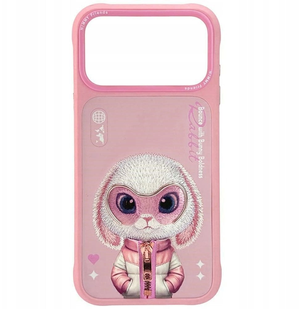 Etui Nimmy Cool&Cute 2.0 Rabbit do iPhone 17 Pro Max rozowy