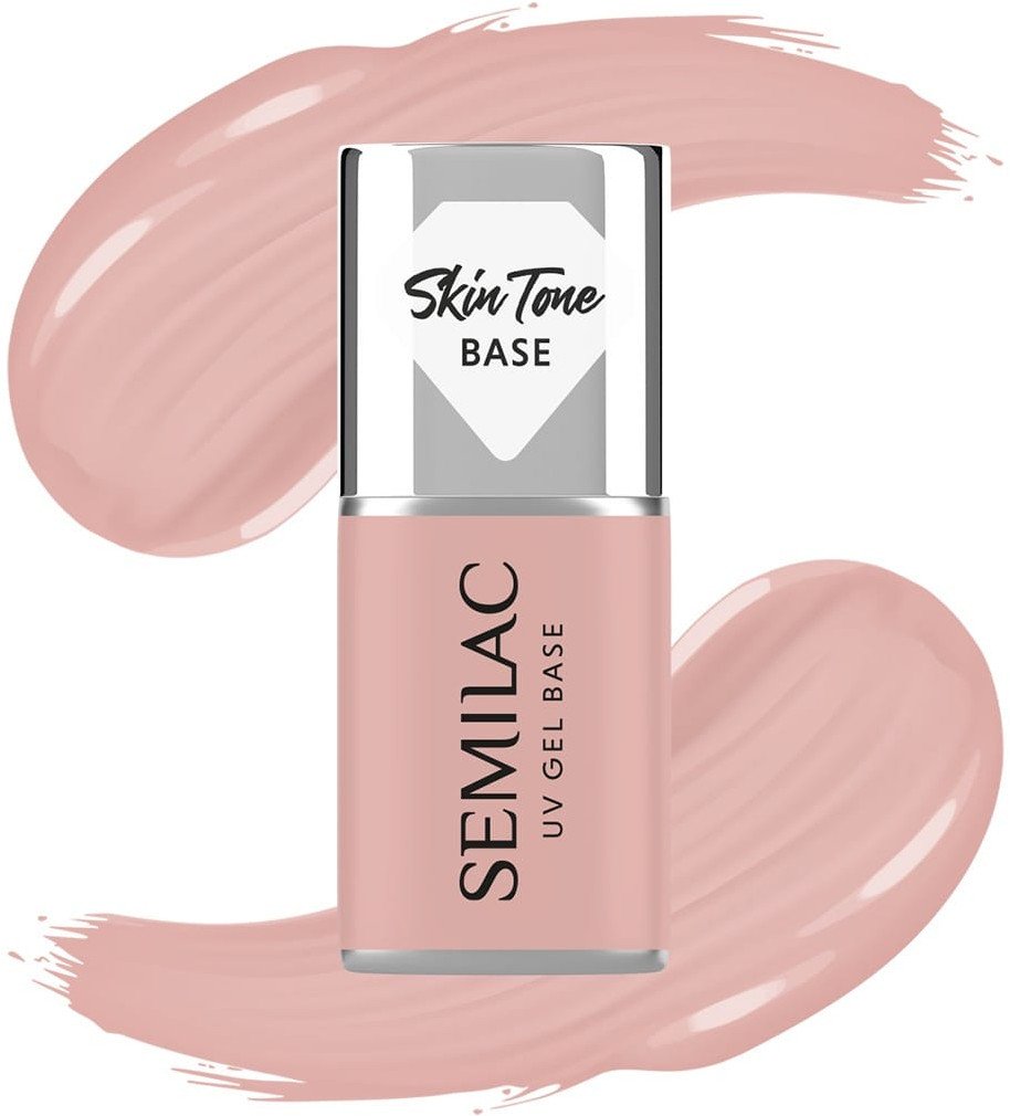 SEMILAC Skin Tone Baza coverowa do lakierów hybrydowych półtransparentna Pale Beige 7 ml