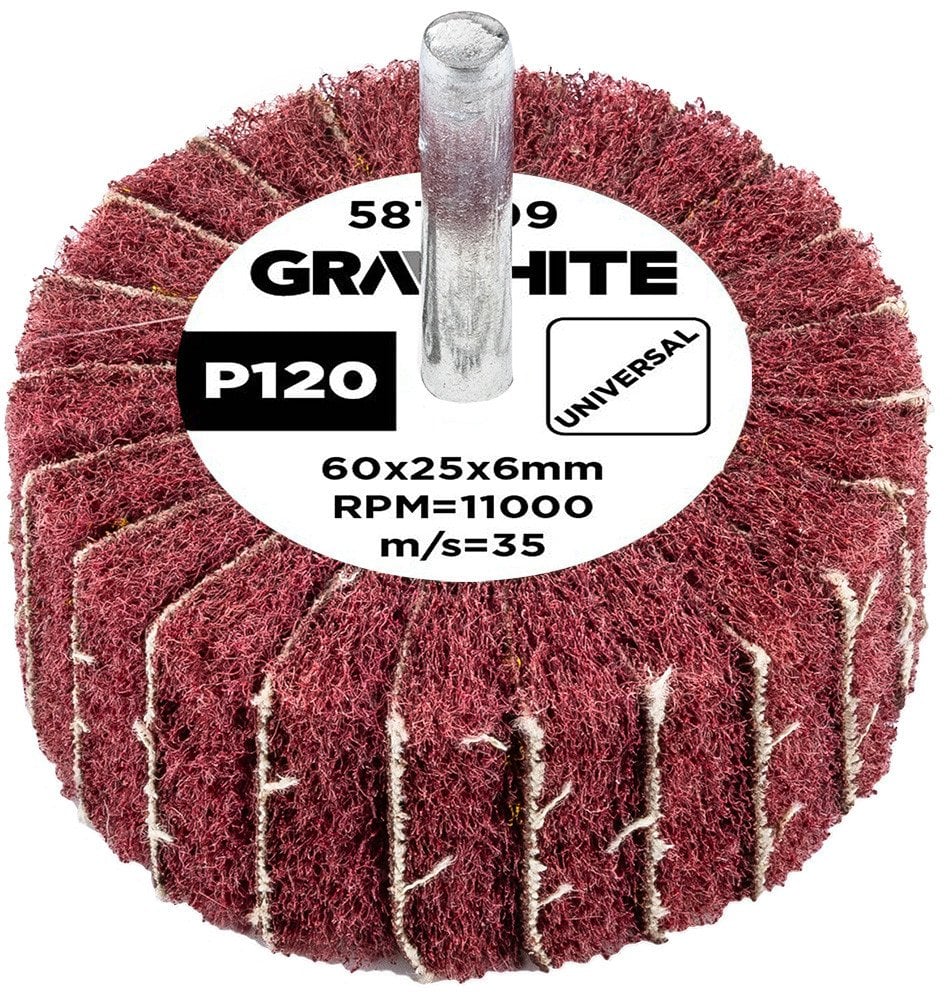 Ściernica listkowa trzpieniowa 60 x 25 x 6 mm, P120