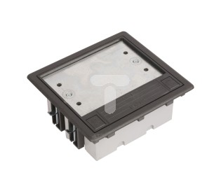 Kontakt-Simon Connect Puszka SF podłogowa podwójna 4xK45 + SM202/9 szary grafit SF270/14