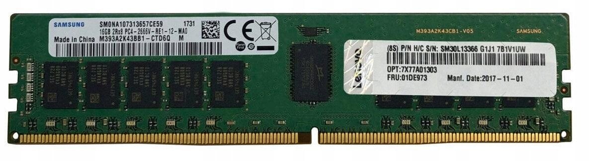 Pamięć serwerowa Lenovo LENOVO ISG ThinkSystem 32GB TruDDR5 4800 MHz 2Rx8 ECC UDIMM