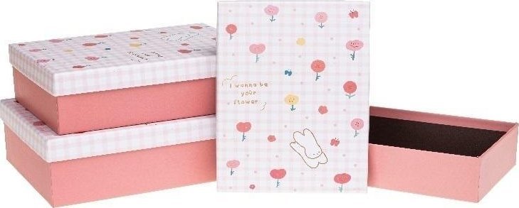 Pudełko prezentowe 3szt królik ROZETTE