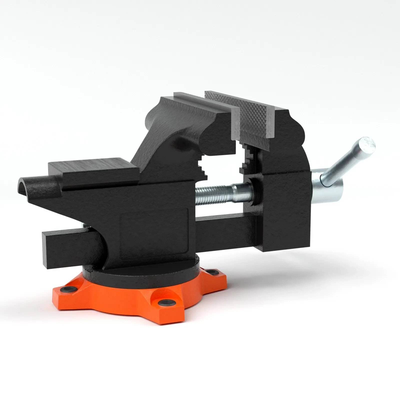 Imadło warsztatowe 115mm obrotowe z kowadłem żeliwne do cięcia wiercenia