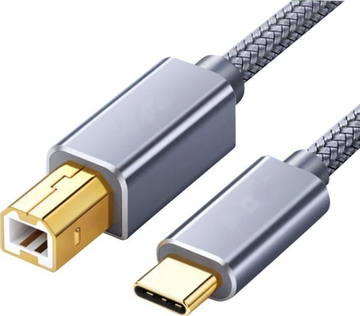 Kabel USB QGeeM Kabel USB C do DRUKARKI USB typ C - USB B 5 metrów