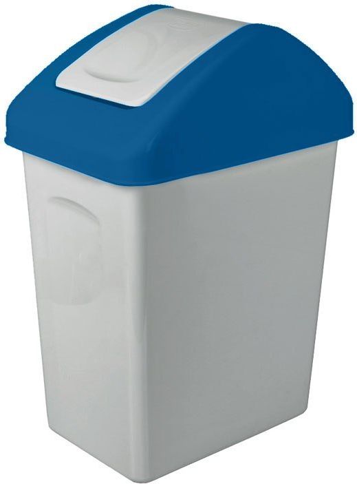 Kosz na śmieci Branq do segregacji uchylny 25L niebieski (BRA000085)