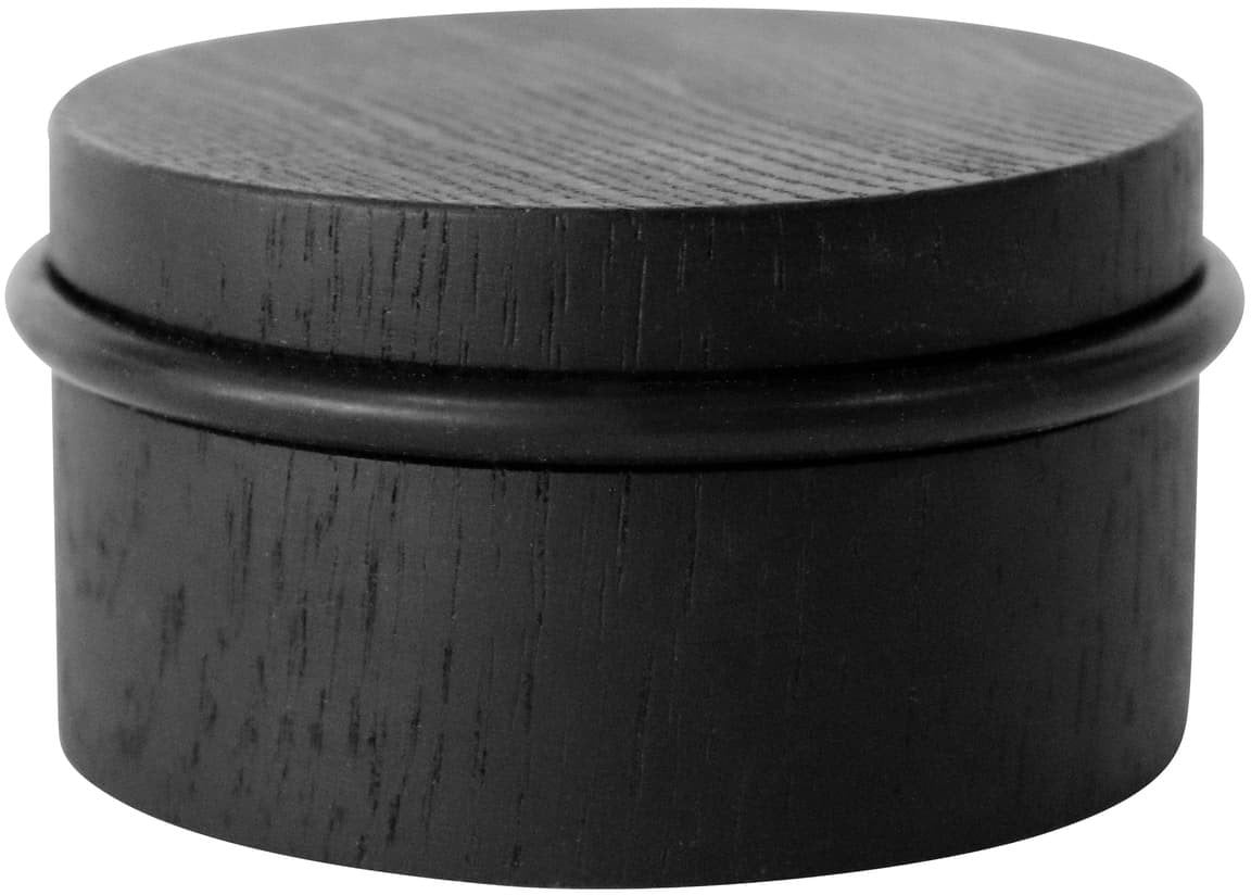 Dørstopper Ø76 mm - sort eg