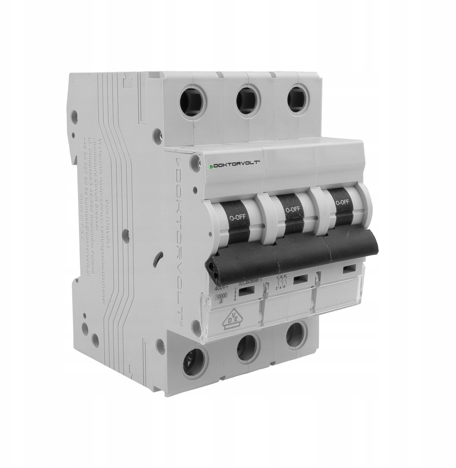 Wyłącznik nadprądowy MCB 10kA 3P 16A C16A VDE Doktorvolt DV-3882