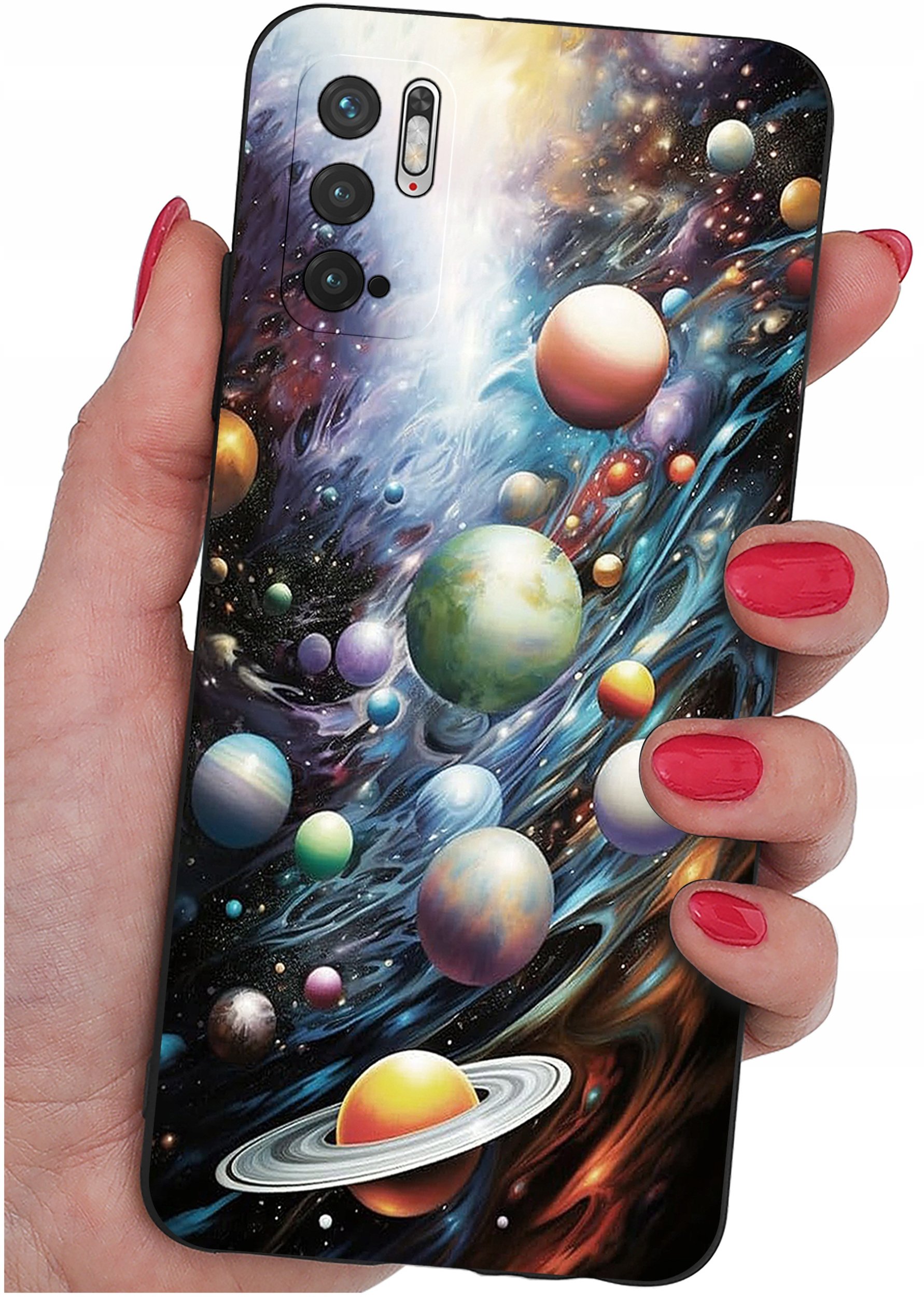 ETUI do Xiaomi Redmi Note 10 5G | WZORY | SILIKONOWE MATT CASE + SZKŁO 9H