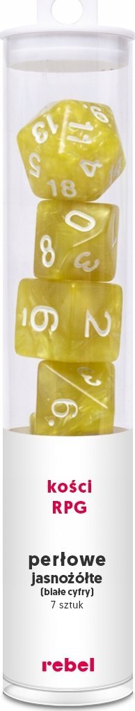 Rebel Komplet ko¶ci REBEL RPG - Per³owe - Jasno¿ó³te
