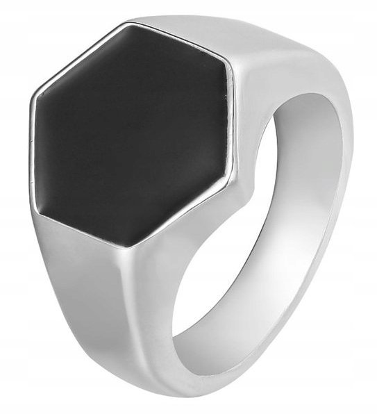 Sygnet UNISEX ZŁOTY Stal 316L Pozłacany EU22 US10