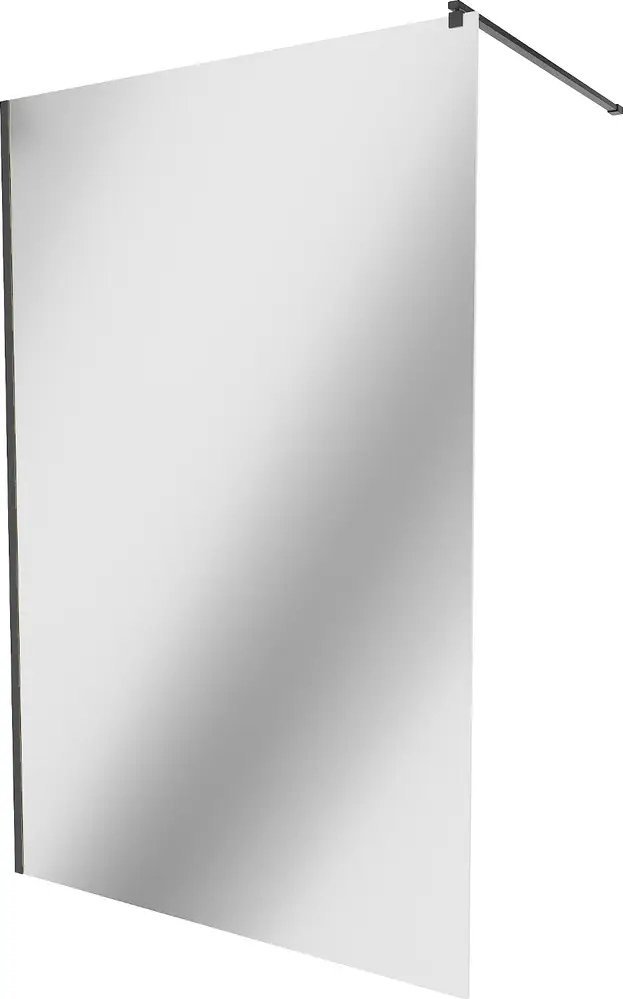 Mexen Mexen Kioto ścianka prysznicowa 110 x 200 cm, lustro 8 mm, czarny - 800-110-101-70-50