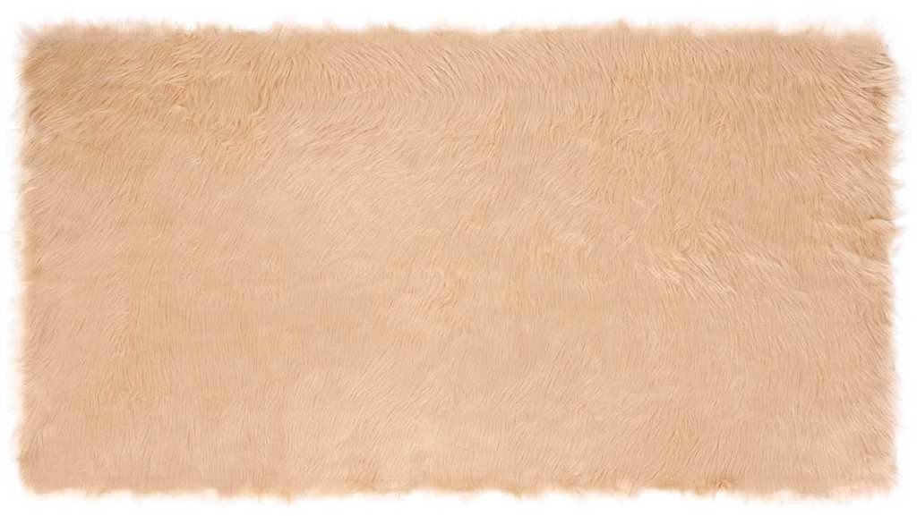 vidaXL Sztuczny dywan owczy w kolorze beżowym 60 x 110 cm