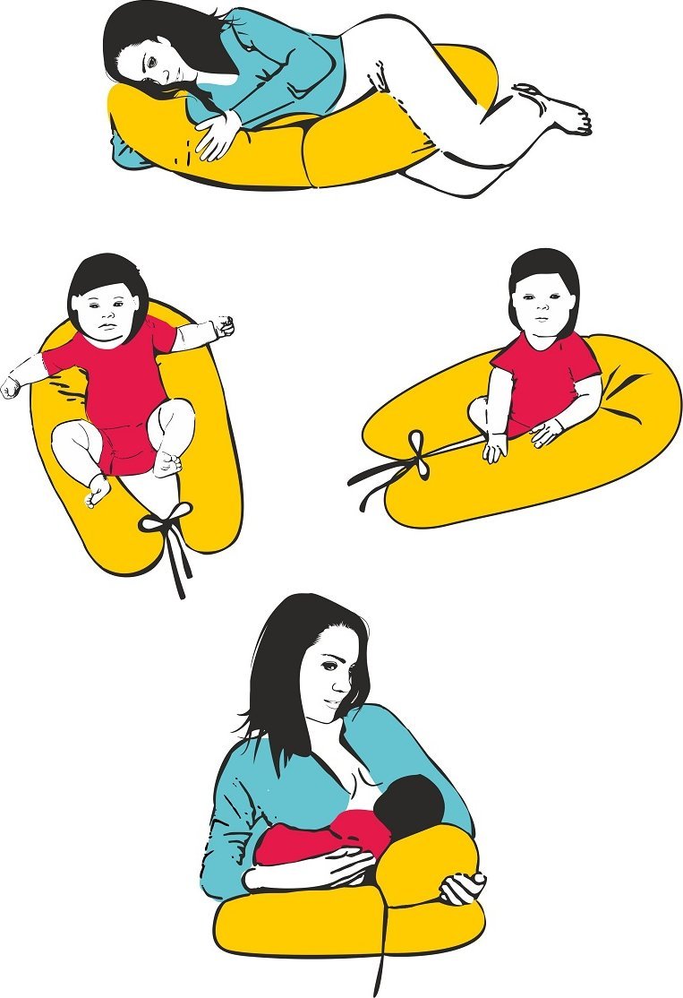 Sango Trade Poduszka relaksacyjna LONGER - SZARE ZYGZAKI