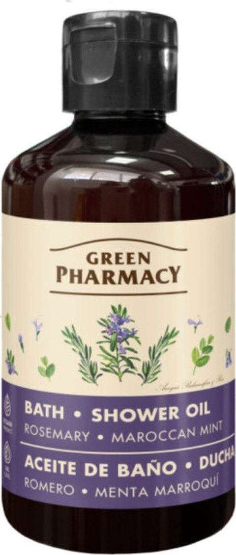 Green Pharmacy Olejek do kąpieli i pod prysznic Rozmaryn i Marokańska mięta 250ml