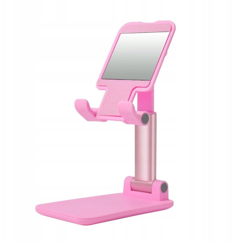 STOJAK Podstawka UCHWYT na TABLET TELEFON na Biurko SKŁADANA 4-13" Różowy