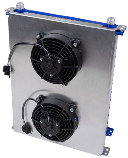 Cooling Plate TurboWorks Chłodnicy Oleju 30 rzędowej Race 5 calowy wentylator Dual