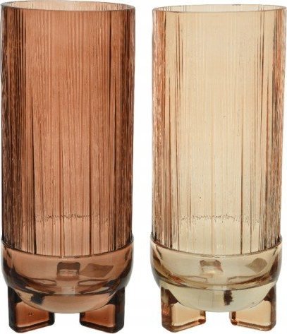 Kaemingk Wazon szklany na kwiaty dekoracyjny 28 x 12 cm 1szt