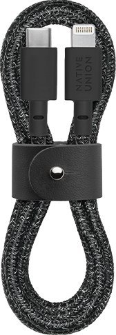 Kabel USB Native Union USB-C - Lightning 1.2 m Czarny (BELT-KV-CL-CS-BK-2)