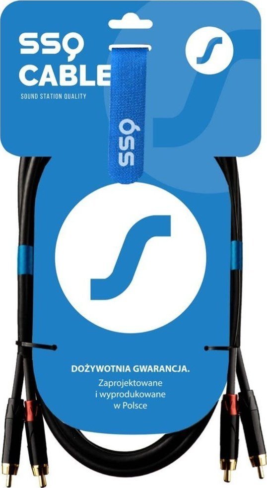 Kabel SSQ SSQ RCARCA3 - Kabel 2xRCA- 2xRCA 3 metrowy