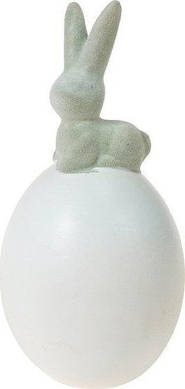 Figurka ceramiczna jajko z zającem MIX