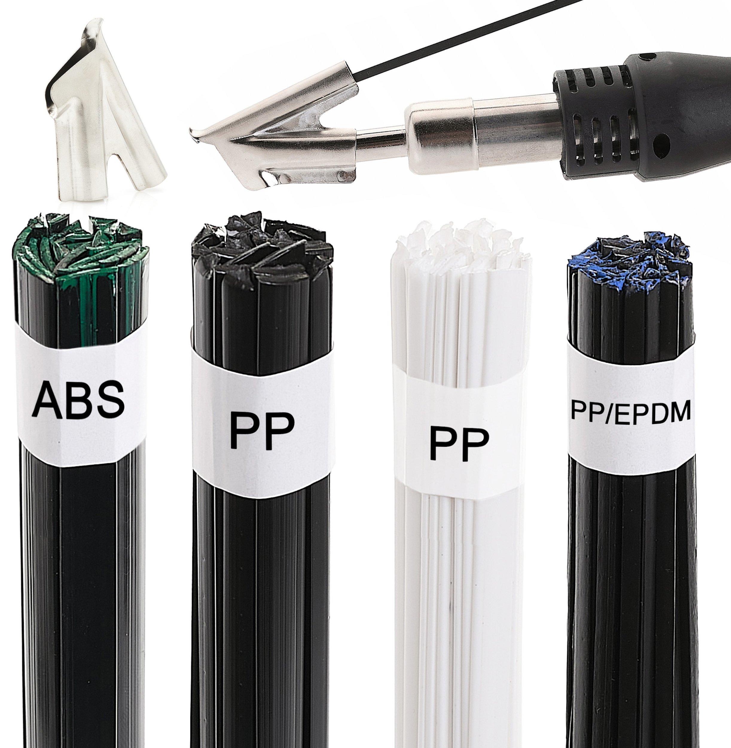 Zestaw do Spawania Plastiku Tworzywa 200G Spoiwa 4 Rodzaje Spoiw Techrebal